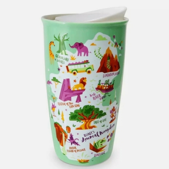 Starbucks Walt Disney World Animal Kingdom Mint Green Tumbler Cup Mug - Picture 1 of 12